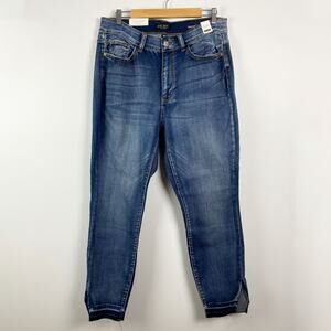 Judy Blue Jeans Women's Size 14 Skinny Fit High Waist V Cut Hem Denim